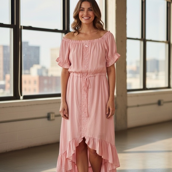 Pink Ruffle Dress - Picture 9 of 9